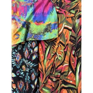 Dona Jo Skorts Sz 1 Small Lot Of 3 Brazilian Stretch Golf Tennis Zumba Vibrant